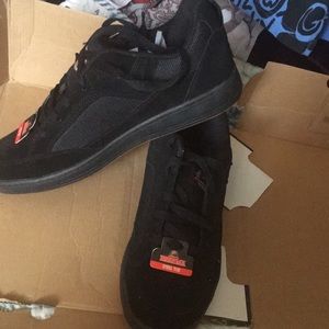 steel toe, Brahma tennis shoes, mens 10, black